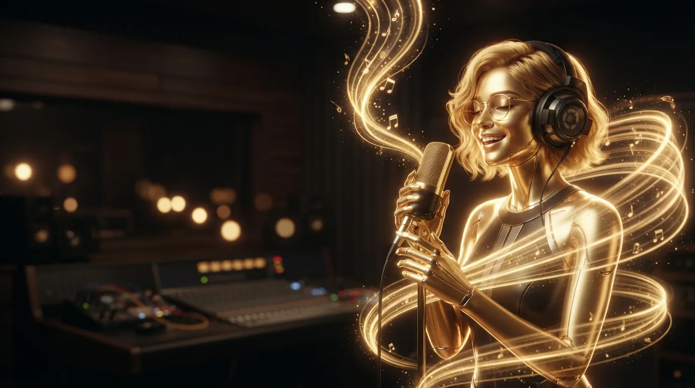 Swara, the golden AI singer of Swara Sound